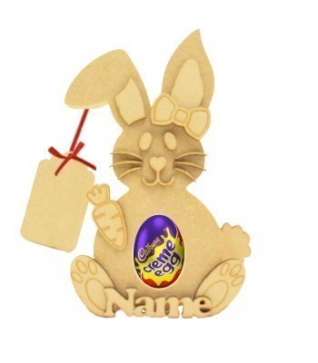 18mm Freestanding Easter CREME EGG Holder - Rabbit With 3d Accessories Face 2